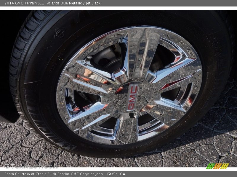 Atlantis Blue Metallic / Jet Black 2014 GMC Terrain SLE