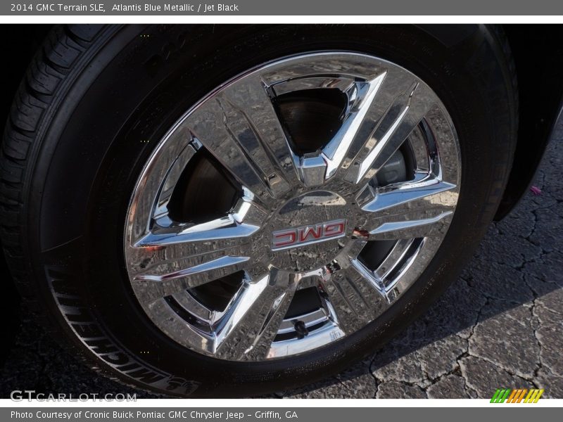 Atlantis Blue Metallic / Jet Black 2014 GMC Terrain SLE