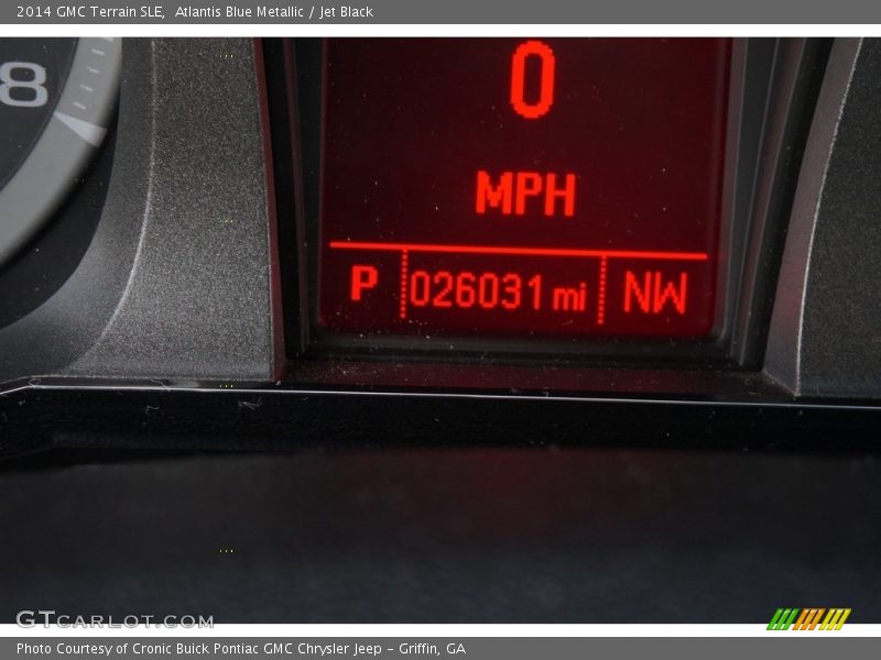 Atlantis Blue Metallic / Jet Black 2014 GMC Terrain SLE