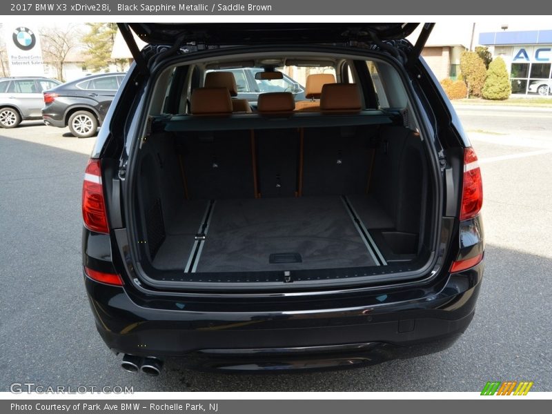 Black Sapphire Metallic / Saddle Brown 2017 BMW X3 xDrive28i