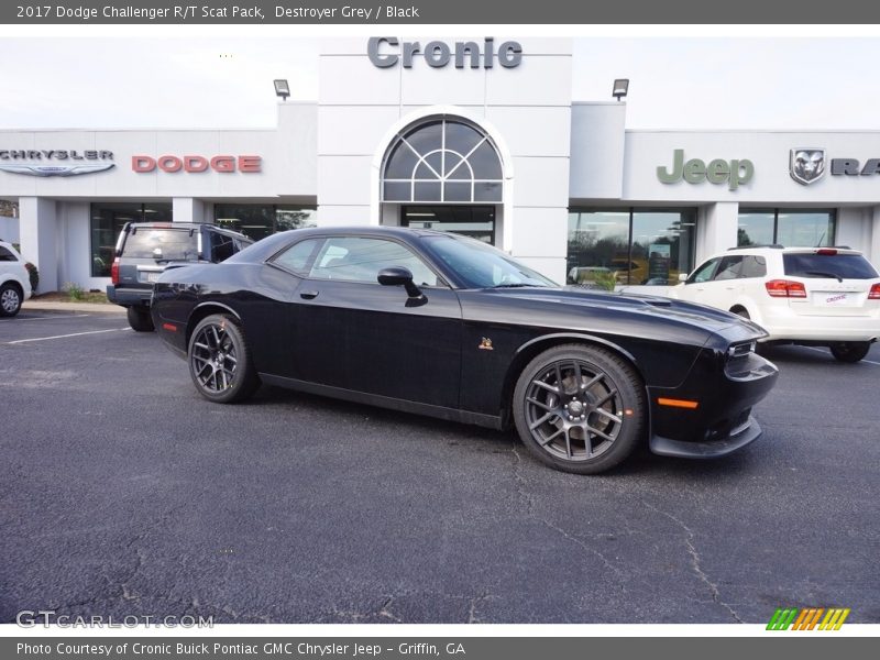 Destroyer Grey / Black 2017 Dodge Challenger R/T Scat Pack