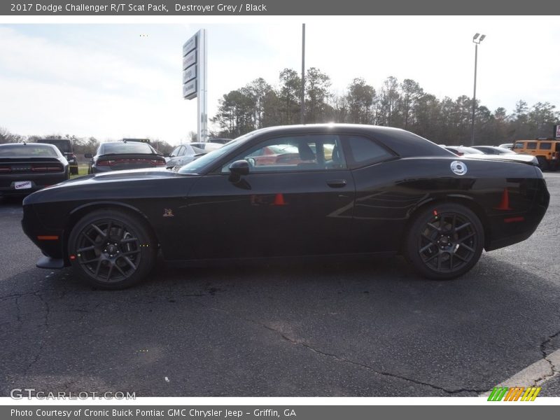 Destroyer Grey / Black 2017 Dodge Challenger R/T Scat Pack