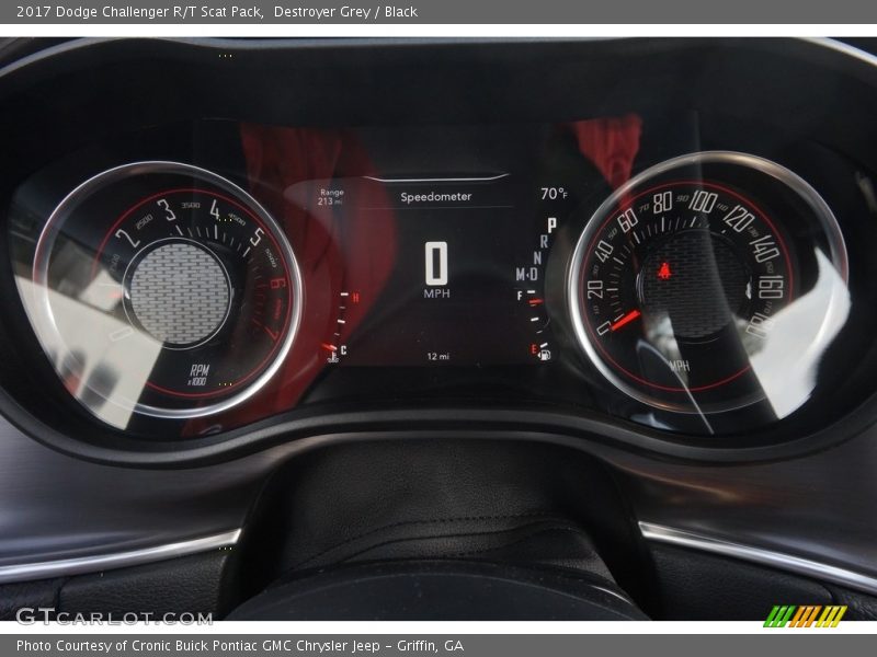Destroyer Grey / Black 2017 Dodge Challenger R/T Scat Pack