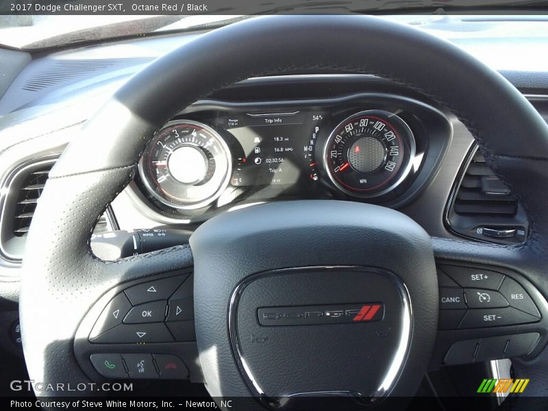 Octane Red / Black 2017 Dodge Challenger SXT