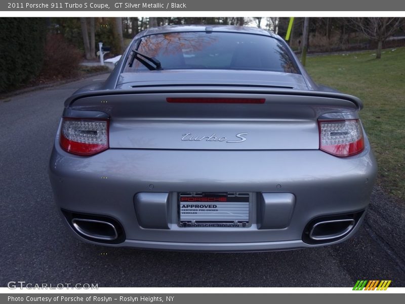 GT Silver Metallic / Black 2011 Porsche 911 Turbo S Coupe