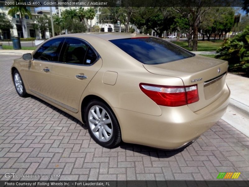 Golden Almond Metallic / Alabaster 2008 Lexus LS 460