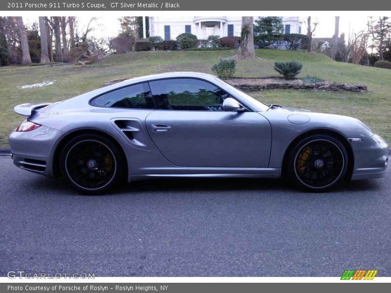 GT Silver Metallic / Black 2011 Porsche 911 Turbo S Coupe