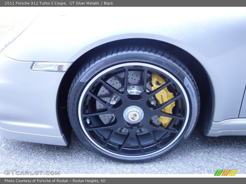 GT Silver Metallic / Black 2011 Porsche 911 Turbo S Coupe