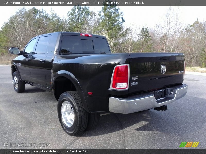 Brilliant Black Crystal Pearl / Black 2017 Ram 3500 Laramie Mega Cab 4x4 Dual Rear Wheel