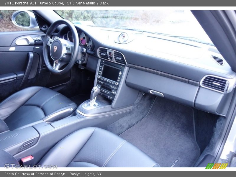 GT Silver Metallic / Black 2011 Porsche 911 Turbo S Coupe