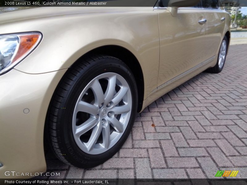 Golden Almond Metallic / Alabaster 2008 Lexus LS 460