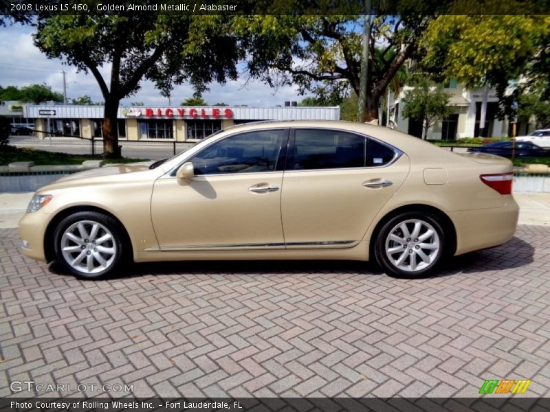 Golden Almond Metallic / Alabaster 2008 Lexus LS 460