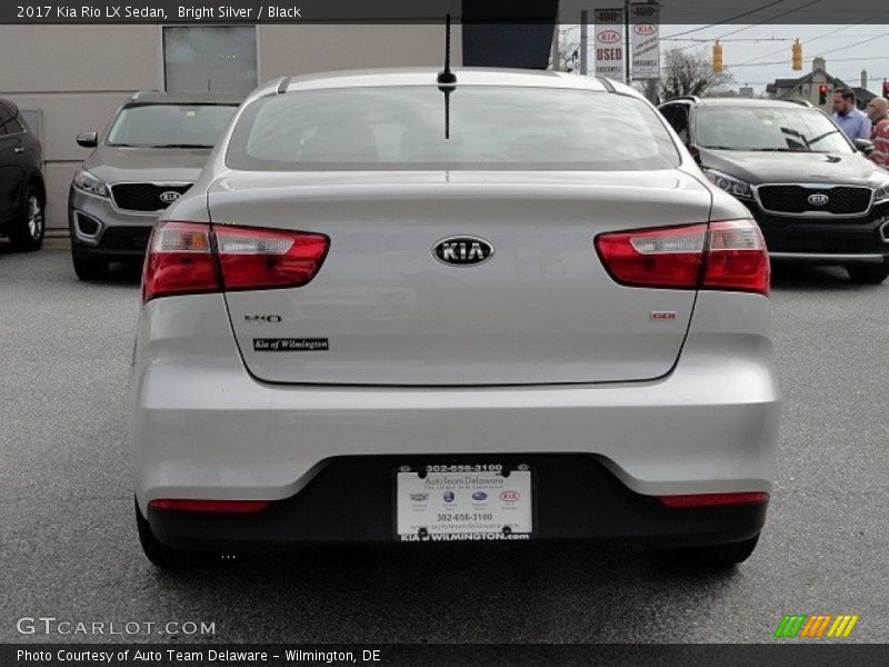 Bright Silver / Black 2017 Kia Rio LX Sedan