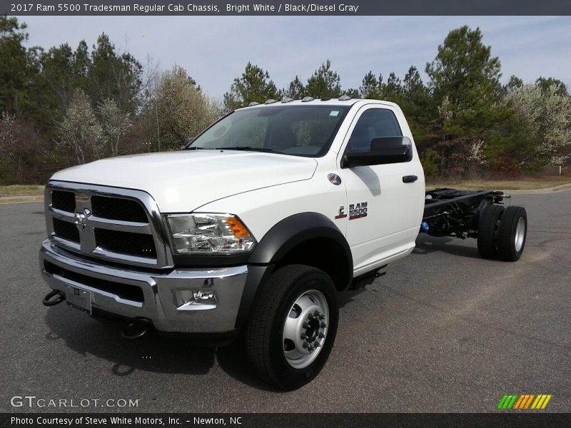 Bright White / Black/Diesel Gray 2017 Ram 5500 Tradesman Regular Cab Chassis