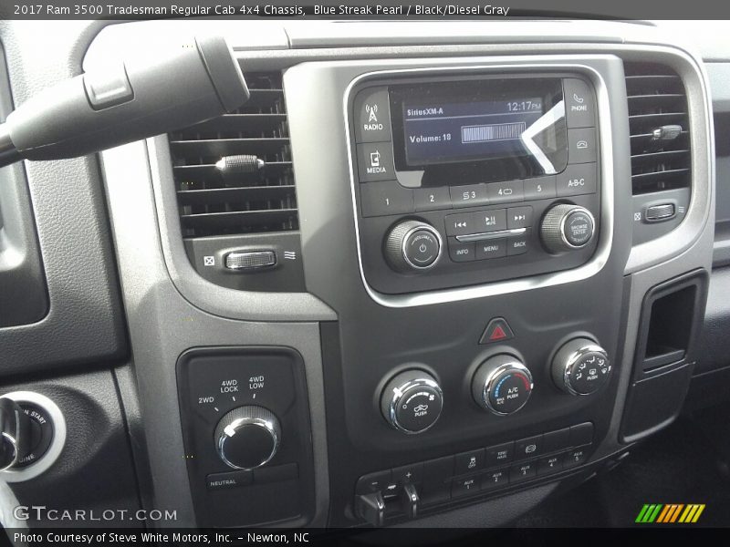 Blue Streak Pearl / Black/Diesel Gray 2017 Ram 3500 Tradesman Regular Cab 4x4 Chassis