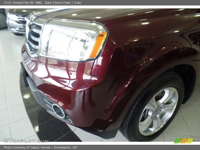 Dark Cherry Pearl / Gray 2015 Honda Pilot EX 4WD