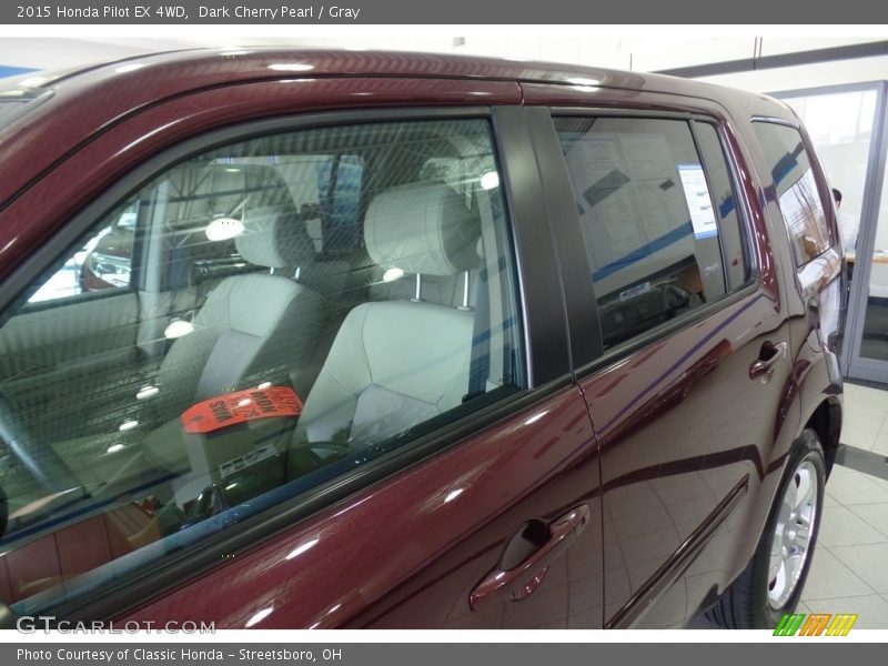 Dark Cherry Pearl / Gray 2015 Honda Pilot EX 4WD