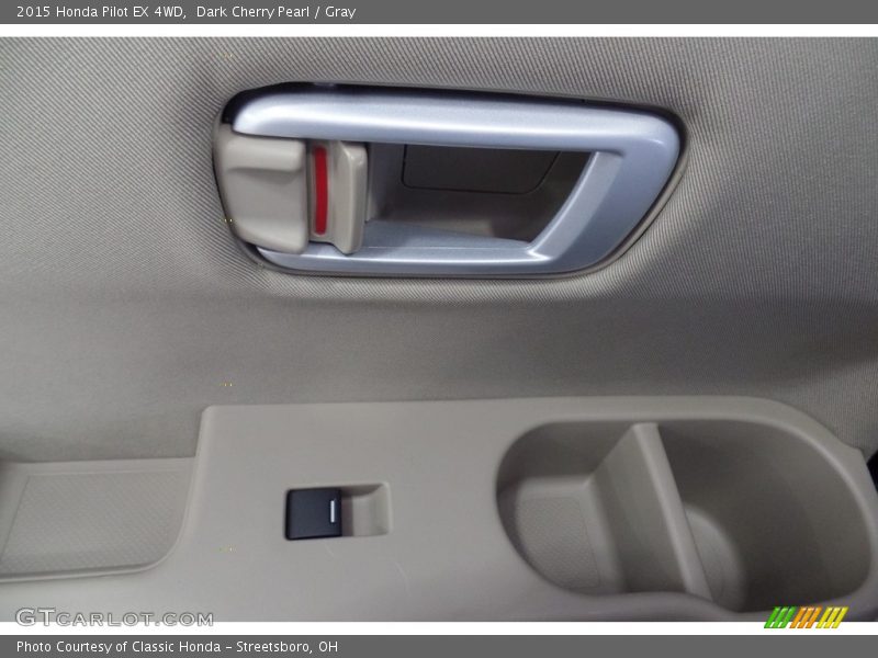 Dark Cherry Pearl / Gray 2015 Honda Pilot EX 4WD