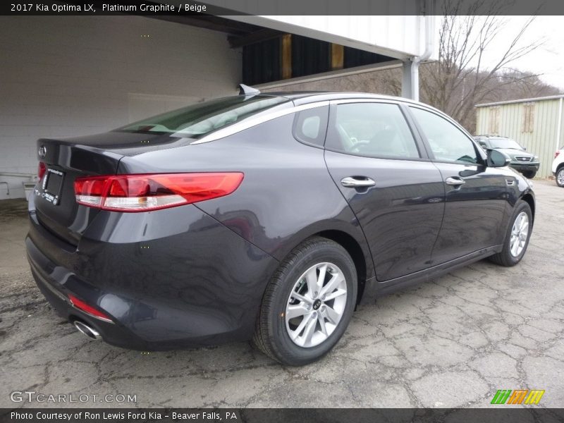 Platinum Graphite / Beige 2017 Kia Optima LX