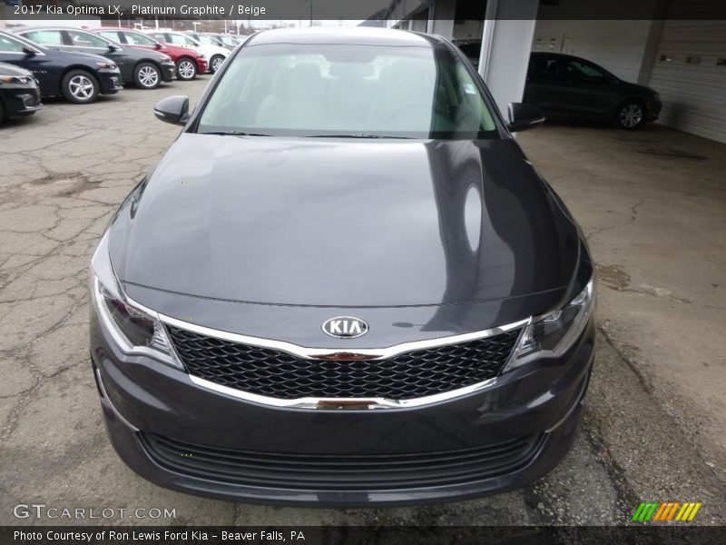 Platinum Graphite / Beige 2017 Kia Optima LX