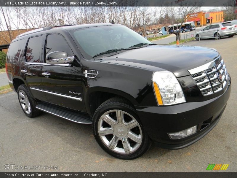 Black Raven / Ebony/Ebony 2011 Cadillac Escalade Luxury AWD