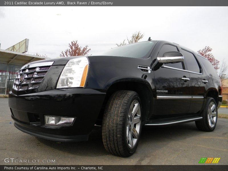 Black Raven / Ebony/Ebony 2011 Cadillac Escalade Luxury AWD