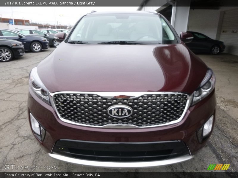 Sangria / Light Gray 2017 Kia Sorento SXL V6 AWD