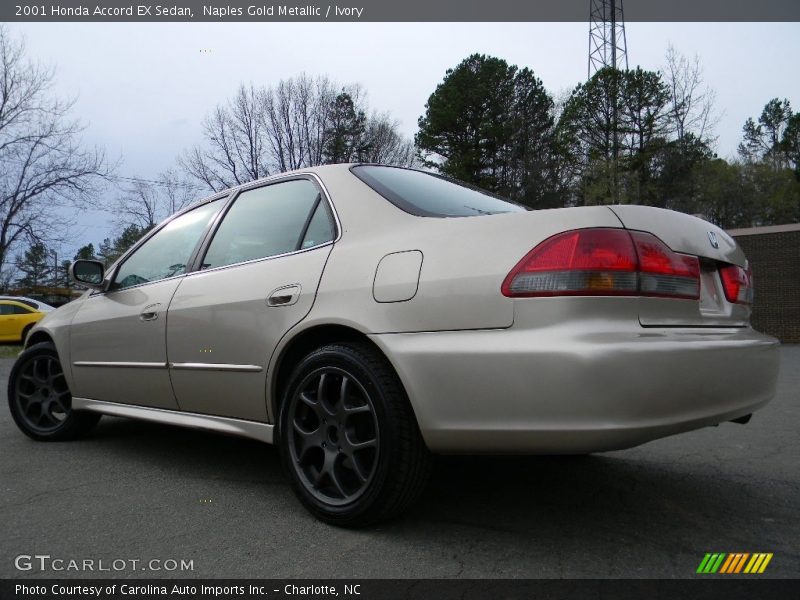 Naples Gold Metallic / Ivory 2001 Honda Accord EX Sedan