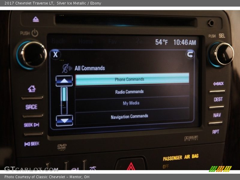 Silver Ice Metallic / Ebony 2017 Chevrolet Traverse LT