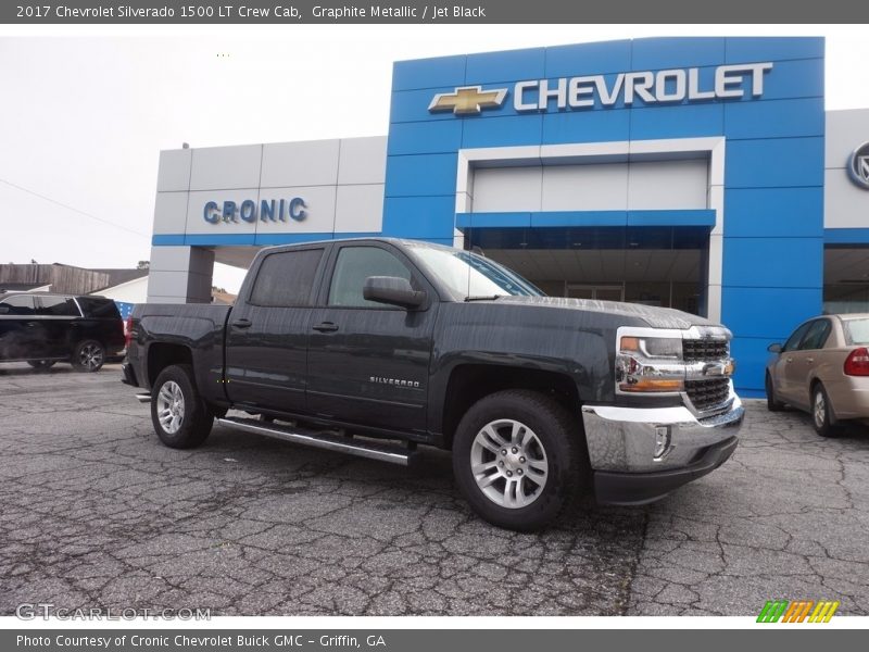 Graphite Metallic / Jet Black 2017 Chevrolet Silverado 1500 LT Crew Cab