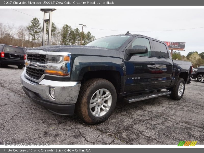 Graphite Metallic / Jet Black 2017 Chevrolet Silverado 1500 LT Crew Cab