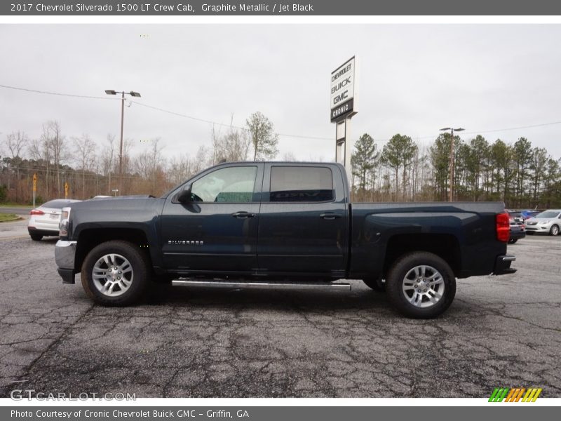 Graphite Metallic / Jet Black 2017 Chevrolet Silverado 1500 LT Crew Cab