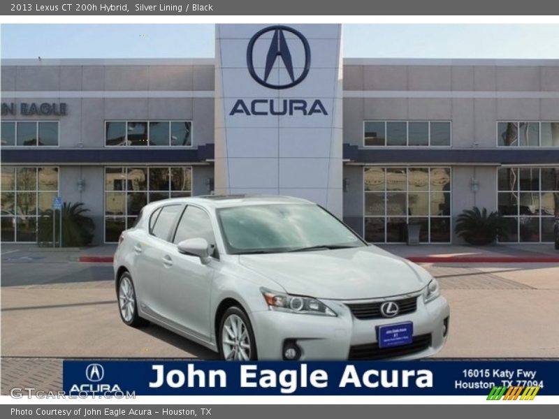 Silver Lining / Black 2013 Lexus CT 200h Hybrid