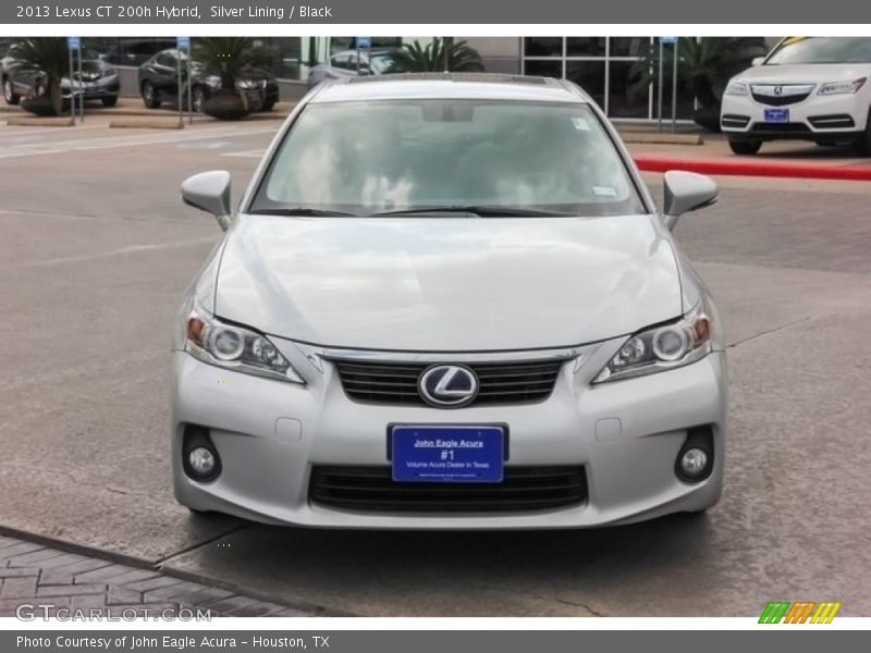 Silver Lining / Black 2013 Lexus CT 200h Hybrid
