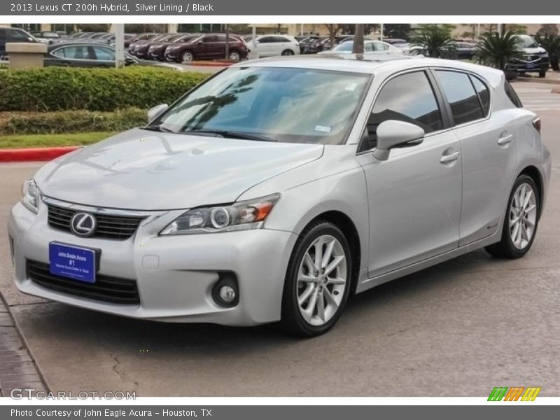 Silver Lining / Black 2013 Lexus CT 200h Hybrid