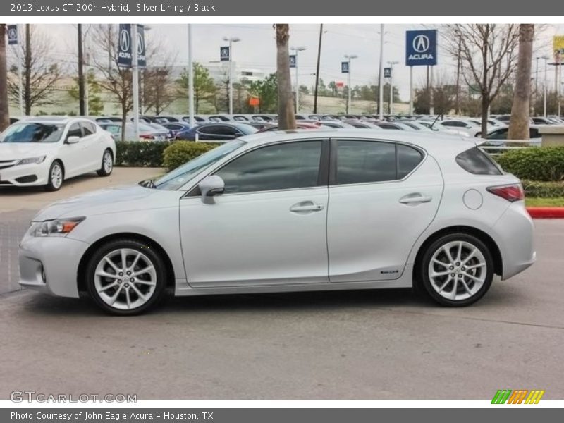 Silver Lining / Black 2013 Lexus CT 200h Hybrid