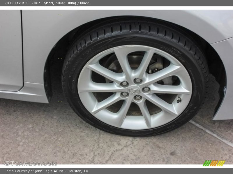 Silver Lining / Black 2013 Lexus CT 200h Hybrid