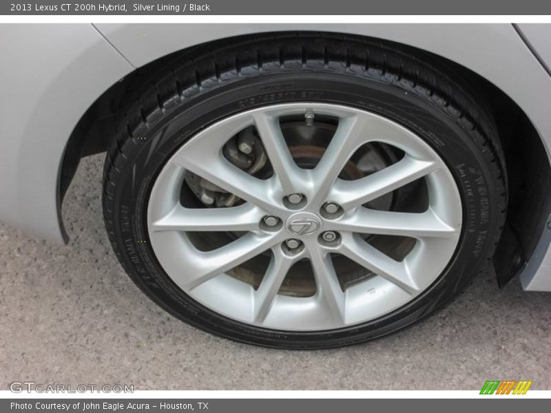 Silver Lining / Black 2013 Lexus CT 200h Hybrid