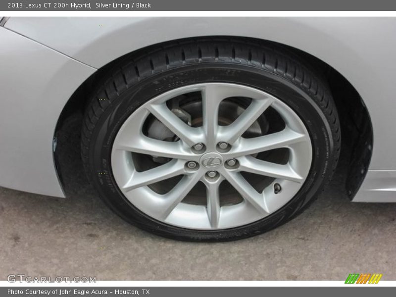 Silver Lining / Black 2013 Lexus CT 200h Hybrid