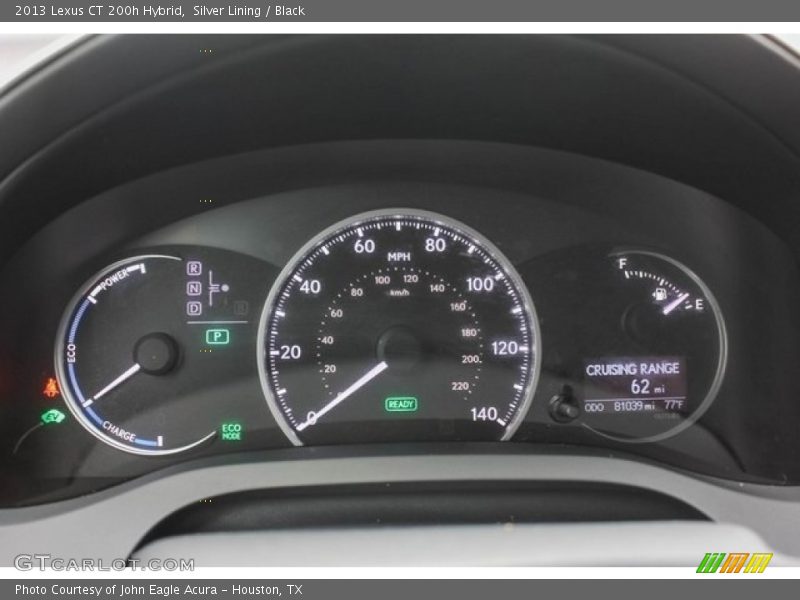 Silver Lining / Black 2013 Lexus CT 200h Hybrid