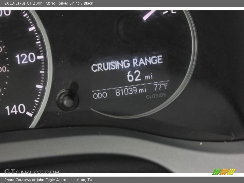 Silver Lining / Black 2013 Lexus CT 200h Hybrid