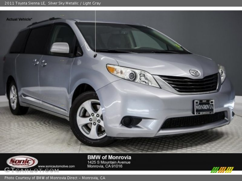 Silver Sky Metallic / Light Gray 2011 Toyota Sienna LE