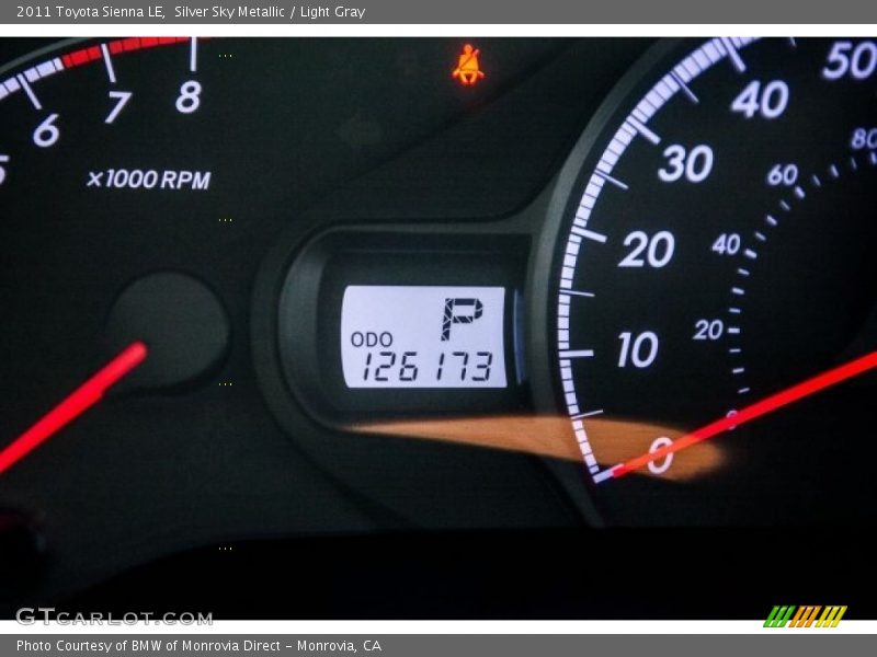 Silver Sky Metallic / Light Gray 2011 Toyota Sienna LE