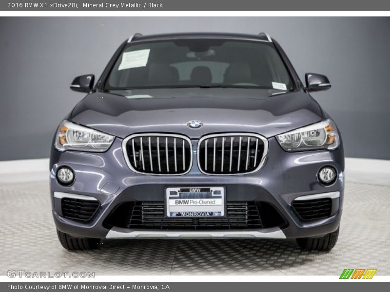Mineral Grey Metallic / Black 2016 BMW X1 xDrive28i