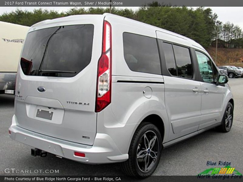 Silver / Medium Stone 2017 Ford Transit Connect Titanium Wagon