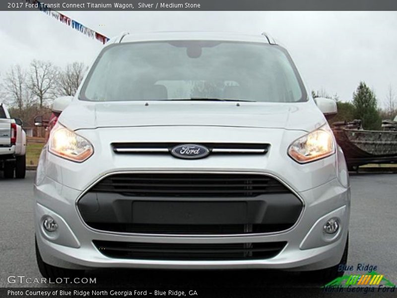 Silver / Medium Stone 2017 Ford Transit Connect Titanium Wagon