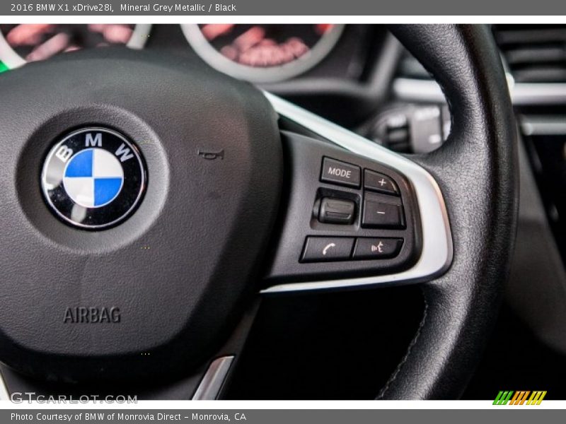 Mineral Grey Metallic / Black 2016 BMW X1 xDrive28i