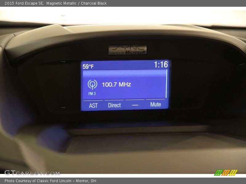 Magnetic Metallic / Charcoal Black 2015 Ford Escape SE