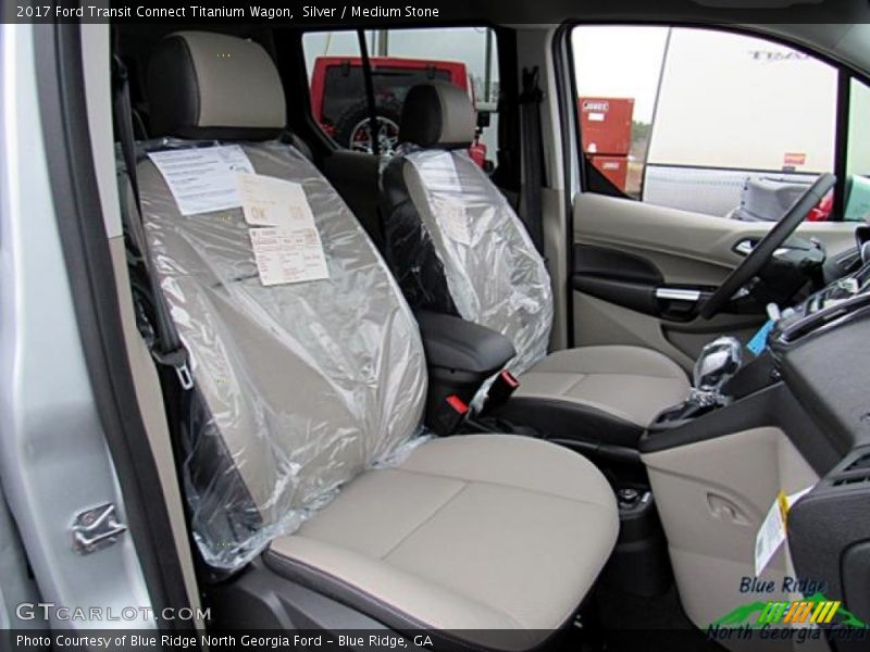 Silver / Medium Stone 2017 Ford Transit Connect Titanium Wagon