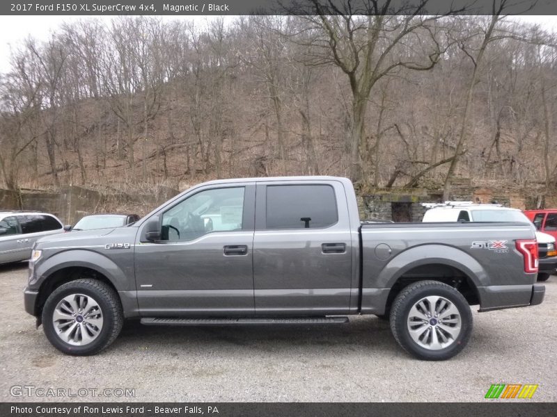 Magnetic / Black 2017 Ford F150 XL SuperCrew 4x4